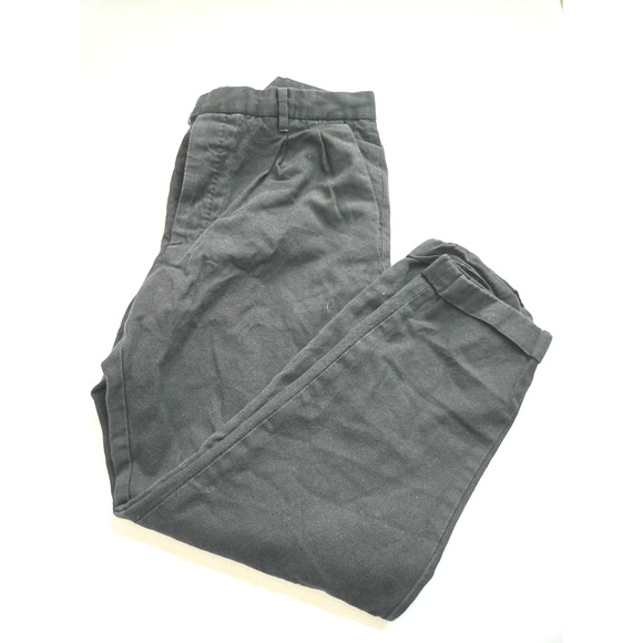 AllSaints Mens Tallis Pleated Trouser Cotton/Wool Black 32 Ankle Length - Picture 5 of 15